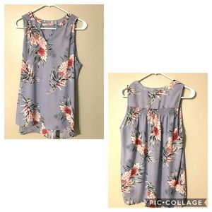 Floral tank blouse